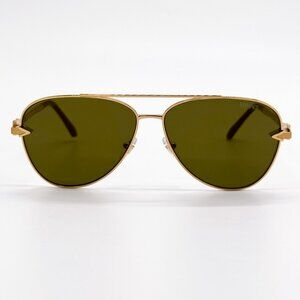 NEW VE2283 1002/7I GOLD AVIATOR SUNGLASSES VERSACE VE2283 10027I